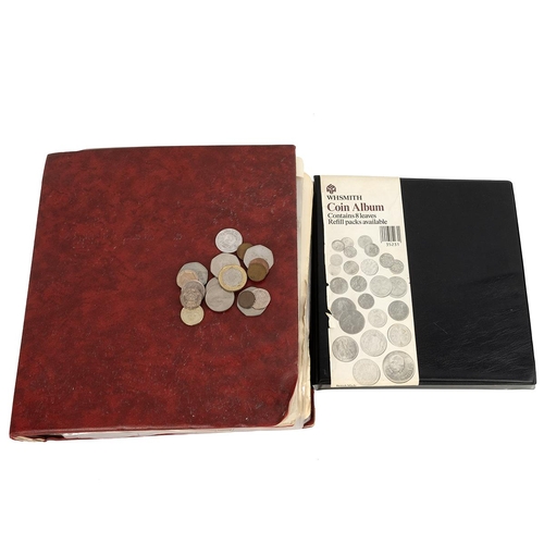 28 - Two (2) folders of 20th-century British coinage with a small number of pre-1920 and pre-1947 silver ... 