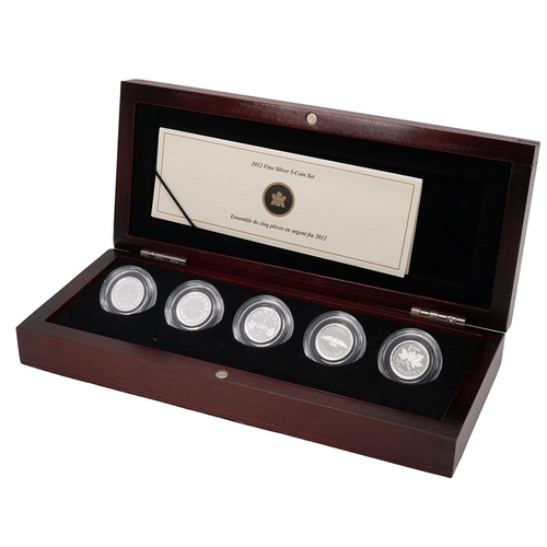 73 - 2012 Royal Canadian Mint Farewell Adieu to the Penny, 9999 silver proof five-coin 1c set, 3,999/5,00... 