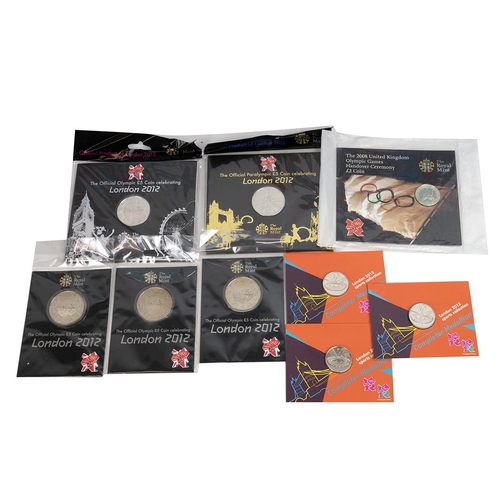 76 - Collection of 2012 London Olympic Games official Royal Mint coinage, including a 2011 London Games c... 