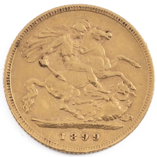 84 - Half sovereign, dated 1899