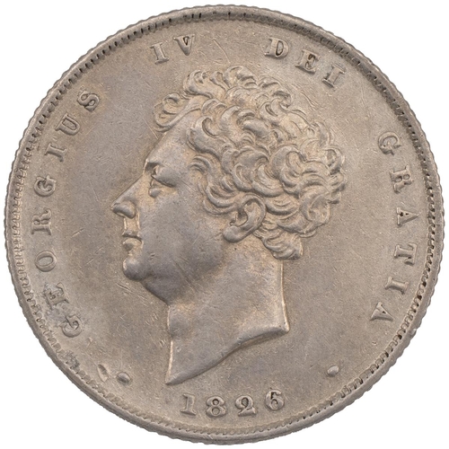 105 - 1826 George IV silver Shilling (S 3812). Grade: VF - Very Fine, cleaned.