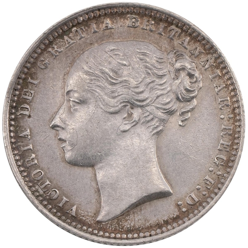 107 - 1871 Victoria silver Shilling, die no. 8 (S 3906A). Grade: gVF - good Very Fine.