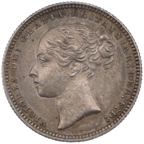 110 - 1877 Victoria silver Shilling, die no. 8 (S 3906A). Grade: VF - Very Fine.