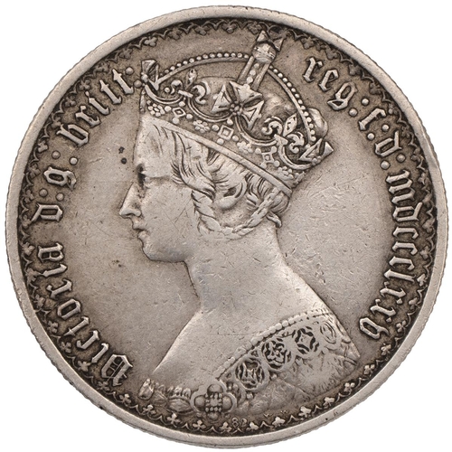 116 - 1886 Victoria silver Halfcrown (S 3889). Grade: gF - good Fine.