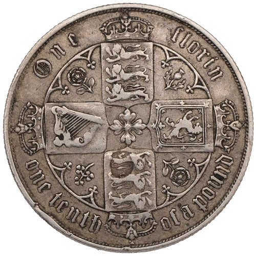 116 - 1886 Victoria silver Halfcrown (S 3889). Grade: gF - good Fine.