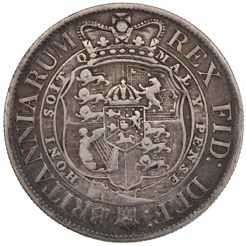 118 - 1818 George III silver Halfcrown (S 3789). Grade: F - Fine.