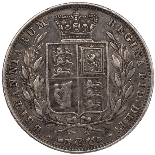 120 - 1844 Victoria silver Halfcrown (S 3888). Grade: gF - good Fine with minor edge knocks.