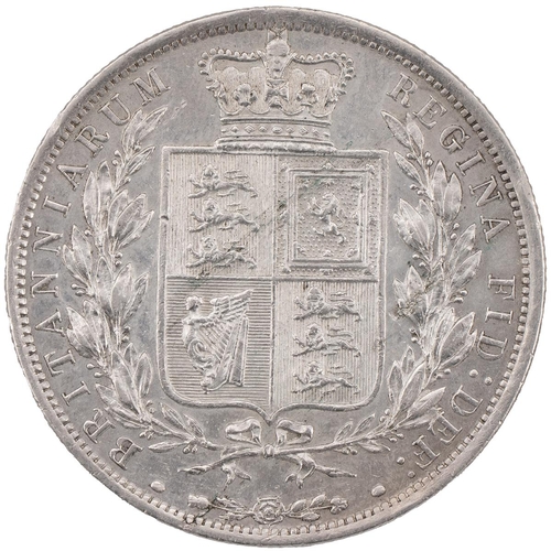 122 - 1884 Victoria silver Halfcrown (S 3889). Grade: VF - Very Fine, cleaned.