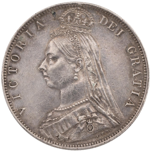 125 - 1889 Victoria silver Halfcrown (S 3925). Grade: aVF - about Very Fine.