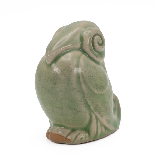 188 - Royal Doulton Mark V Marshall grotesque bird, in pale green glaze, impressed Royal Doulton mark and ... 