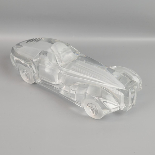 209 - Xavier Froissart for Daum, crystal glass model of a Coupe Riviera car, signed to the side 'Daum Fran... 