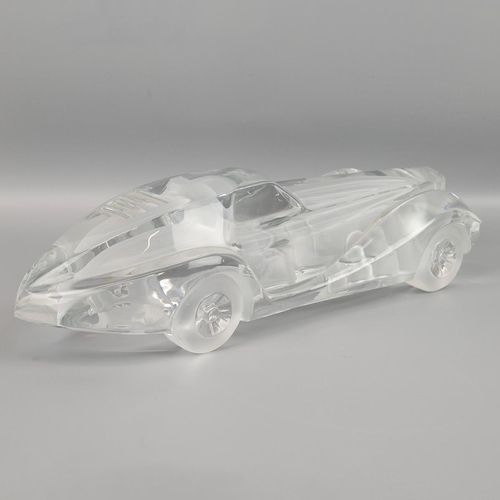 209 - Xavier Froissart for Daum, crystal glass model of a Coupe Riviera car, signed to the side 'Daum Fran... 