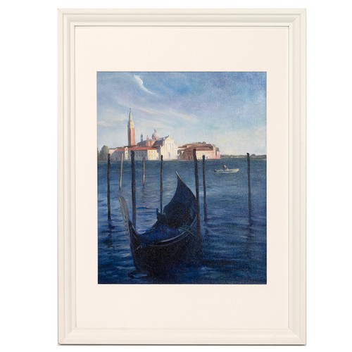 227 - Shiquan Zou (b.1965 ) - Venetian Scene (2023), oil on canvas, signed and dated lower right, framed a... 