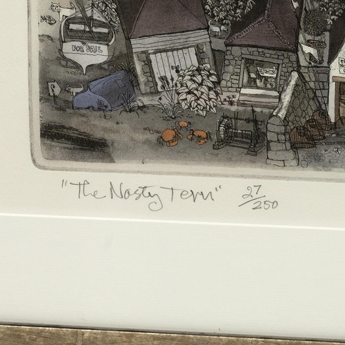 233 - Graham Clarke (b1941)  limited edition 27/250  signed and titled 'The Nasty Tern' hand coloured etch... 