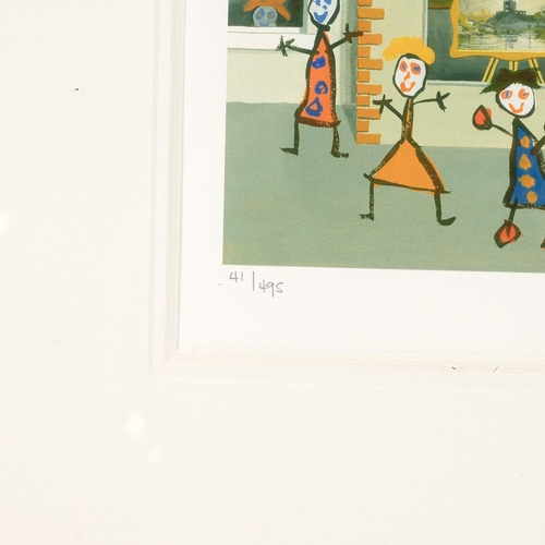 253 - John Wilson (b. 1942) Limited edition print 'Window Shopping 11' No 41/495 signed in pencil lower ri... 