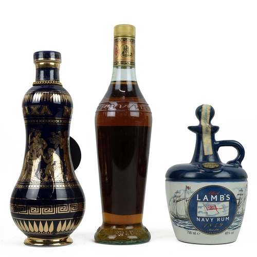 337 - Metaxa Centenary 1988 brandy in porcelain decanter bottle 70cl 40% alc/vol in presentation box and l... 