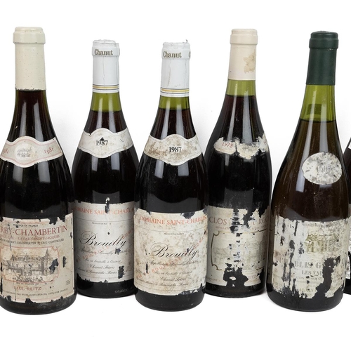 343 - French wine collection: Domaine Saint Charles Brouilly 1987 - four bottles 75cl 13% alc/vol, mid nec... 