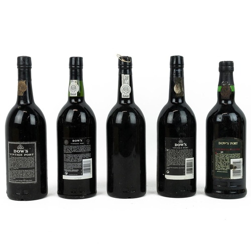 348 - Two bottles of Dow's vintage port 1977 Silver Jubilee (one in  owc), both fill top of shoulder, labe... 