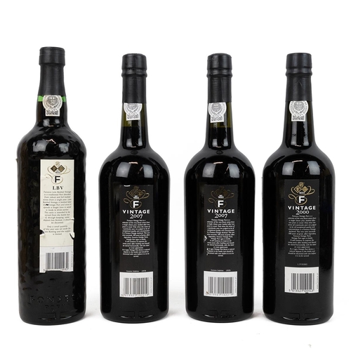 361 - Fonseca Guimaraens 1999 LBV owc, vintage port 2000 owc and 2 x 2007, one owc presentation set to inc... 