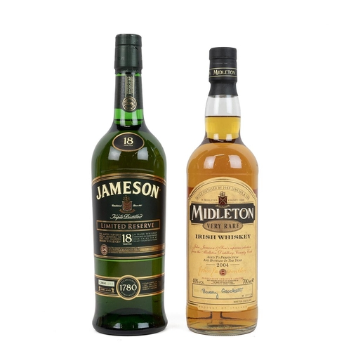 385 - Jameson's Middleton Irish Whiskey 70cl 40% alc/vol owc signed Barry Crockett; and Jamesons 18 yr Lim... 