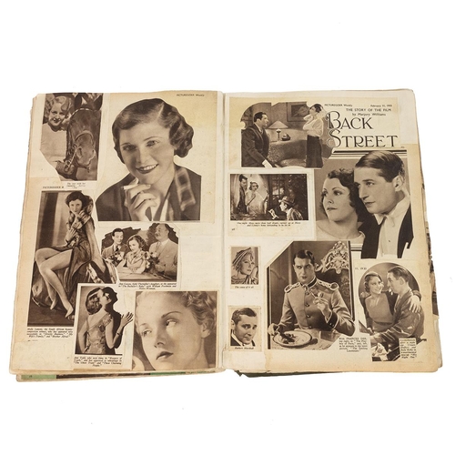 419 - A large 1932/3 film star scrapbook, with substantial over 200 pages, mainly cuttings from the fan ma... 