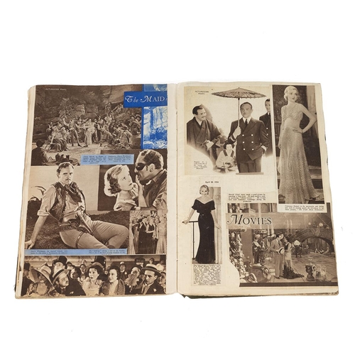 419 - A large 1932/3 film star scrapbook, with substantial over 200 pages, mainly cuttings from the fan ma... 