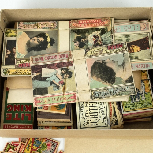 427 - Collection of world match box covers, including Japanese, Italian and Rare Italian pre-war Giacomo D... 