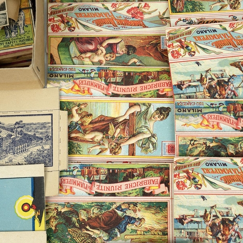 427 - Collection of world match box covers, including Japanese, Italian and Rare Italian pre-war Giacomo D... 