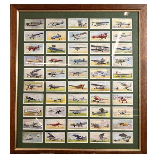 449 - Collection of cigarette and tea cards, including three framed sets, various boxed examples.