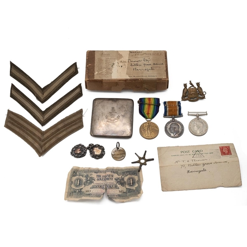 452 - Military Medals WW1 & Associated Items inc. Two  silver medals 1st place 5 miles 1901 & 1st ... 