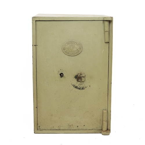 473 - 20th-century Wither's & Sons floor standing safe with internal shell and drawer, L40.5cm x D44cm... 