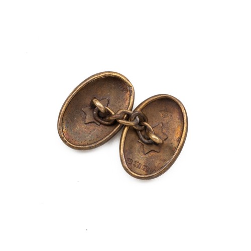 198 - Collection of 18ct gold shirt studs, 5.79 grams, along with three 9ct gold studs, 2.31 grams, along ... 