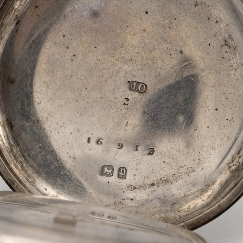 301 - Two silver cased pocket watches. One marked TJ Mansfield, Shaftsbury and another unmarked. Also a go... 