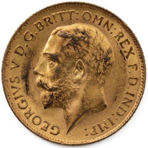 320 - George V gold half sovereign, dated 1912.