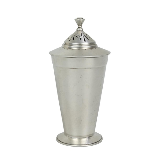 422 - Silver sugar dispenser hallmarked Sheffield 1938 by Roberts & Belk. 168 grams.