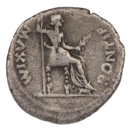 3 - Tiberius (14-37 AD) silver Denarius, Lugdunum (RIC I 30). Obverse : laureate head, right, 'TI CAESAR... 