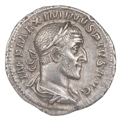 11 - Maximinus I Thrax (235-238 AD) silver Denarius. Obverse: laureate head, right, 'IMP MAXIMINVS PIVS A... 