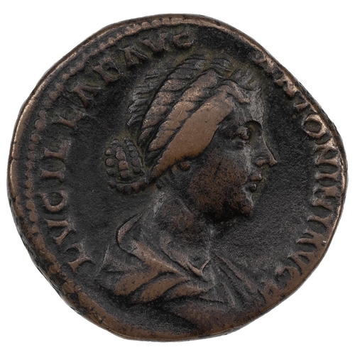 8 - Lucilla, daughter of Marcus Aurelius (c164-170) bronze Sestertius, Rome. Obverse: draped bust, right... 