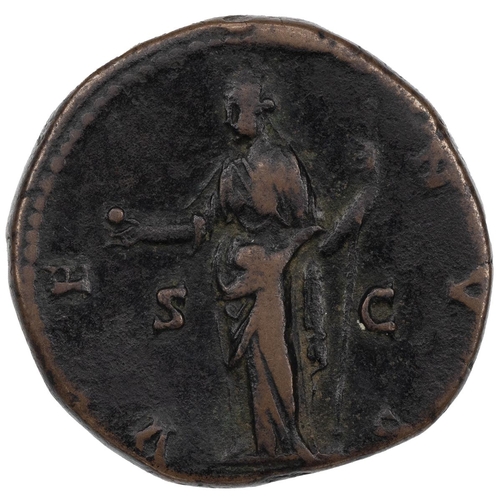 8 - Lucilla, daughter of Marcus Aurelius (c164-170) bronze Sestertius, Rome. Obverse: draped bust, right... 