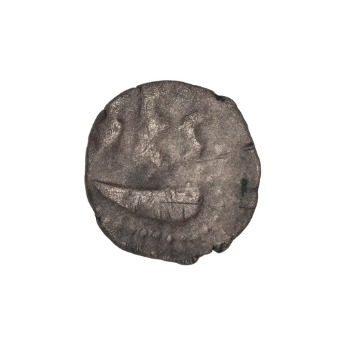 1 - Durotriges (c58 BC-43 AD) silver Quarter Stater, Duro Boat Dots (S 368, ABC 2211). Obverse: three me... 