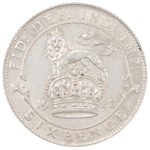 107 - 1923 George V silver Sixpence (S 4024, ESC 1809, Bull 3886). Obverse: bust, left, 'GEORGIVS V DEI GR... 