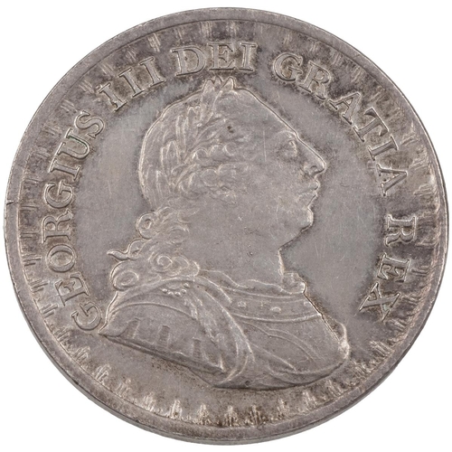 44 - 1811 George III silver Three Shillings Bank Token, 26 acorns (S 3769, ESC 408 A1/A2, Bull 2065). Obv... 