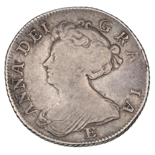 38 - 1707E Anne silver Shilling, Edinburgh, no stops on the reverse (S 3608, ESC 1138A, Bull 1417). Obver... 