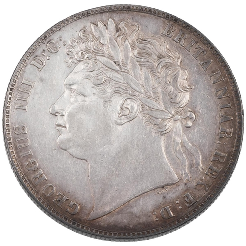 63 - 1824 George IV silver Halfcrown, laureate head (S 3808, ESC 636, Bull 2367). Obverse: laureate bust,... 