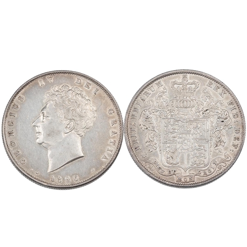 64 - 1826 George IV silver Halfcrown (S 3809, Esc 646, Bull 2375). Obverse: bare head, left, date (1826) ... 