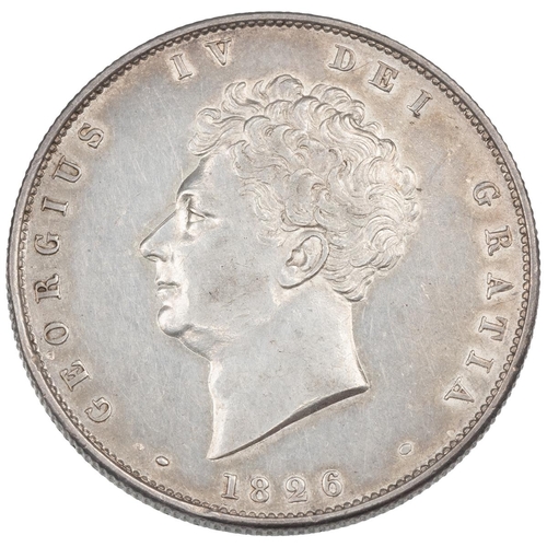 64 - 1826 George IV silver Halfcrown (S 3809, Esc 646, Bull 2375). Obverse: bare head, left, date (1826) ... 