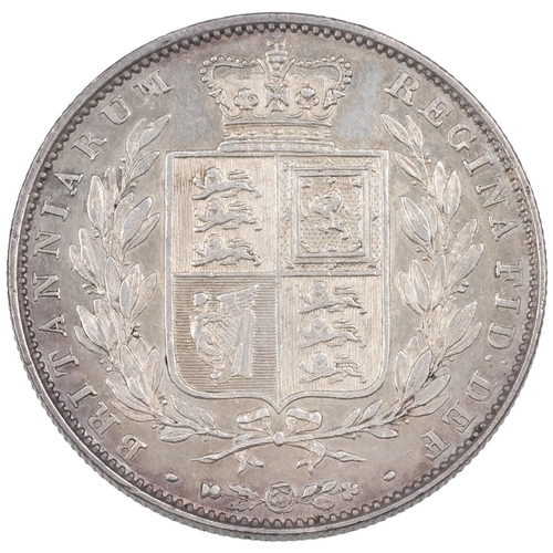 77 - 1844 Victoria silver Halfcrown (S 3888, ESC 677, Bull 2720). Obverse: Young Head with two plain fill... 