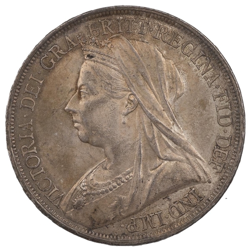 74 - 1893 Victoria silver Crown, LVI (S 3937, ESC 303, Bull 2593). Obverse: old head, left, 'VICTORIA · D... 