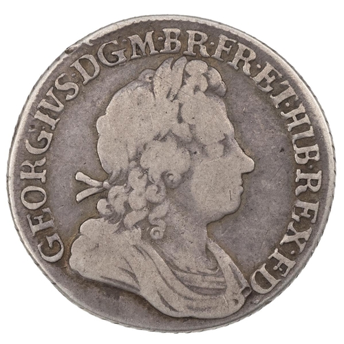 40 - 1723 George I silver SSC Shilling, French arms at date (S 3647, ESC 1177, Bull 1589). Obverse: first... 