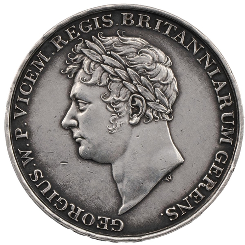 257 - 1817 Opening of Waterloo Bridge silver medal (Eimer 1091, BHM 961). Obverse: bust of George, Prince ... 